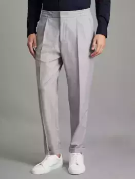 Брюки Reiss Brighton Pleated Relaxed, серый