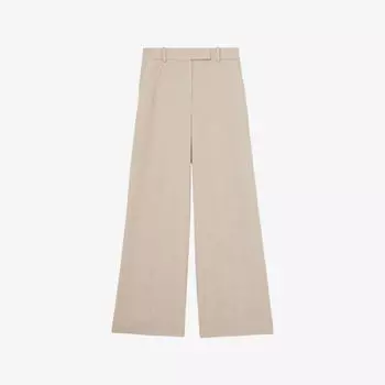 Брюки Reiss Devon широкого кроя из ткани, бежевый