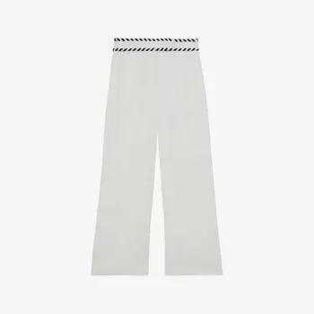 Брюки Reiss льняные с широкими штанинами, белый