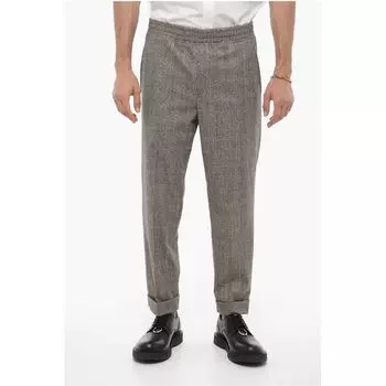 Брюки REM с заниженной талией и узором District Check Neil Barrett, Gray