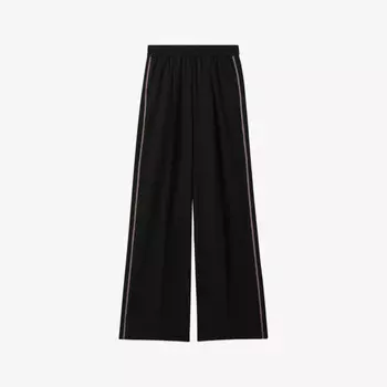 Брюки Remi с высокой посадкой и полосками по бокам Reiss, черный