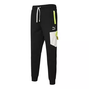 Брюки retro sweatpants 'black' Puma, черный