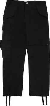 Брюки Rhude Linen Cargo 'Black', черный