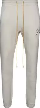 Брюки Rhude Logo Embroidered Drawstring Track Pants 'Vintage White', белый