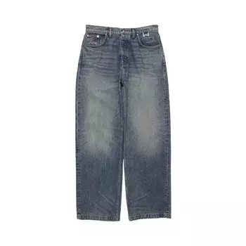 Брюки Rhude Wide Leg Denim Pant, синий