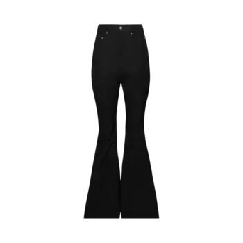 Брюки Rick Owens Bolan Bootcut Crepe Taffeta 'Black', черный