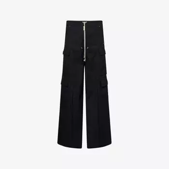Брюки Rick Owens Cargobelas расклешенные из стрейч-хлопка, черный