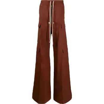 Брюки Rick Owens Cargobelas, темно-коричневый