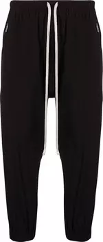 Брюки Rick Owens Cropped Track Pant 'Black', черный