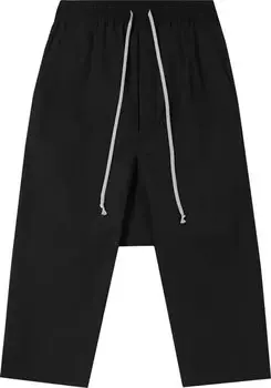 Брюки Rick Owens Drawstring Cropped Pants 'Black', черный