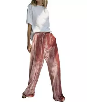 Брюки Ridley Velvet в терракотовом цвете Nation LTD, цвет terracotta