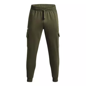 Брюки rival fleece cargo joggers 'olive green' Under Armour, зеленый