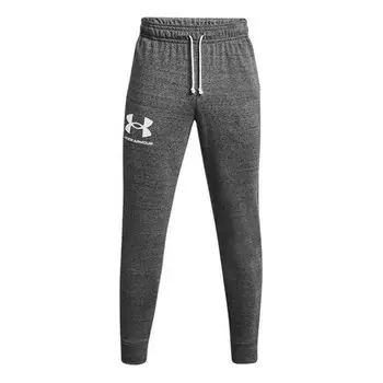 Брюки rival terry joggers 'dark grey' Under Armour, серый