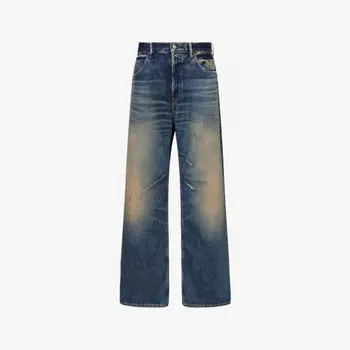 Брюки Rocka Acne Studios прямые джинсовые, синий