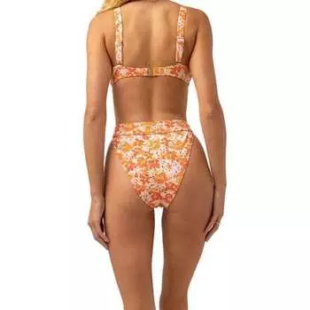 Брюки Rosa с цветочным принтом и полосками - женские Rhythm, розовый