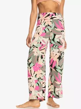 Брюки Roxy ALONG THE BEACH PRINTED, разноцветный