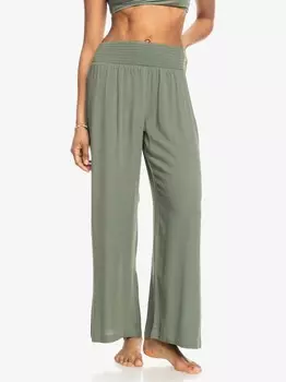 Брюки Roxy ALONG THE BEACH, зеленый