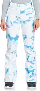 Брюки Roxy Chloe Kim Snow Pants, цвет Azure Blue Clouds