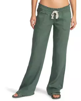 Брюки Roxy из ткани "Oceanside", цвет Duck Green