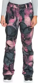 Брюки Roxy Nadia Printed Snow Pants, цвет True Black Pansy Pansy
