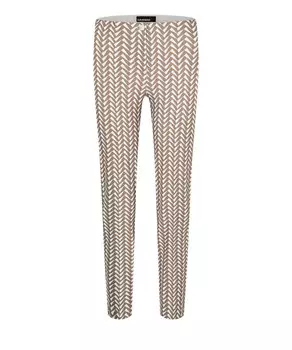 Брюки роз укороченные Cambio, коричневый