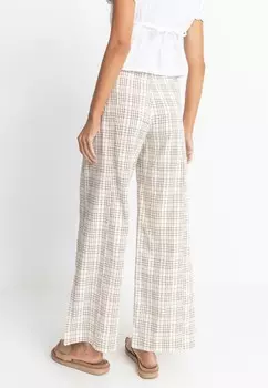 Брюки RUMI CHECK WIDE LEG Rhythm, бежевый