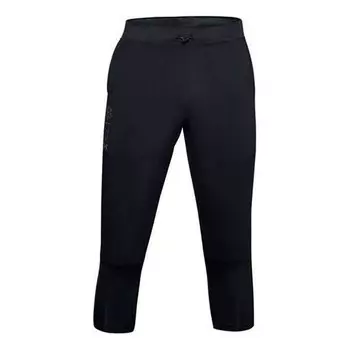 Брюки run anywhere 7 points pants 'black' Under Armour, черный