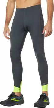 Брюки Run Visible Tights Brooks, цвет Asphalt/Nightlife