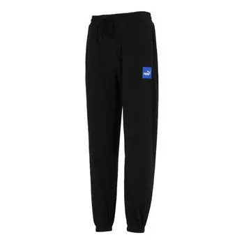 Брюки running sportwear pants 'black' Puma, черный