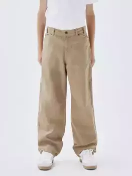 Брюки с 5 карманами Name It "NKMRYAN STRAIGHT TWI PANTS 4242-YL NOOS", цвет Kelp