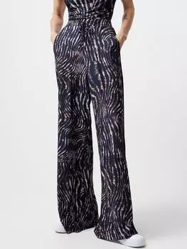 Брюки с абстрактным принтом zina portia French Connection, коричневый/разноцветный