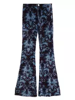 Брюки с абстрактным узором ETRO, синий