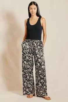 Брюки с эффектом мазка Albaray, черный