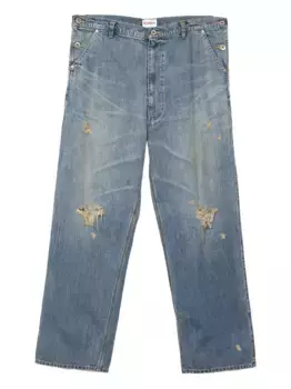 Брюки с эффектом потертости KAMIYA, синий