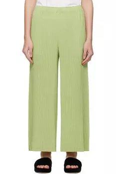 Брюки с эффектом выцветания Issey Miyake, зеленый