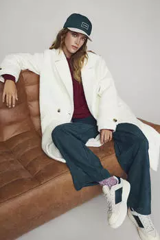 Брюки с эффектом замши Vila, зеленый