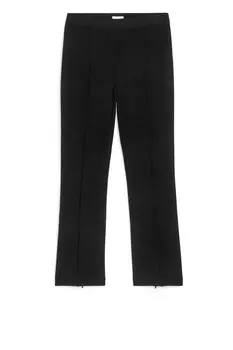 Брюки с эластичной молнией Arket, черный