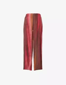 Брюки с эластичной резинкой на талии и завязками Manila Grace, красный