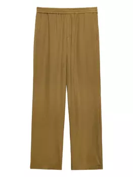 Брюки с эластичной талией MSGM, зеленый