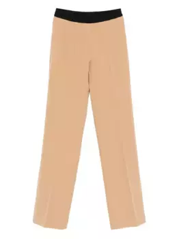 Брюки с эластичным поясом ERMANNO FIRENZE, коричневый