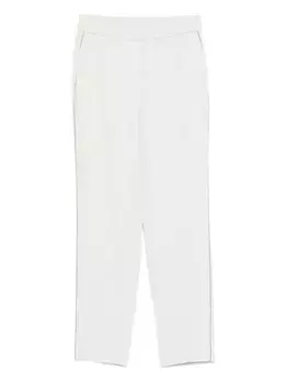 Брюки с эластичным поясом и лампасами Peserico, нейтральный