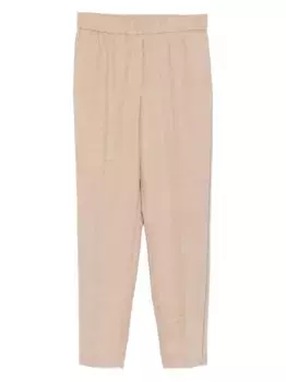 Брюки с эластичным поясом и лампасами Peserico, нейтральный