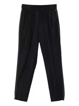 Брюки с эластичным поясом и лампасами Peserico, синий