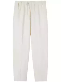 Брюки с эластичным поясом JIL SANDER, белый