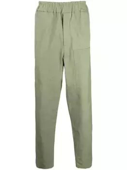 Брюки с эластичным поясом JIL SANDER, зеленый
