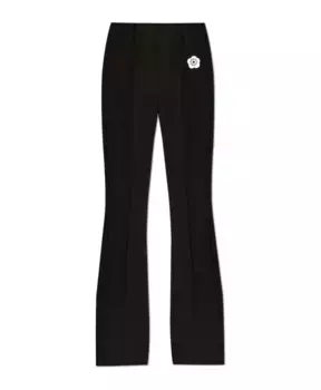 Брюки с эластичным поясом Kenzo, черный
