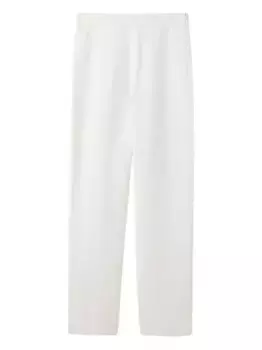 Брюки с эластичным поясом St. John, нейтральный