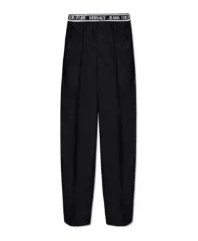 Брюки с эластичным поясом Versace Jeans Couture, черный