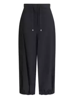 Брюки с эластичными манжетами и складками LOEWE, черный