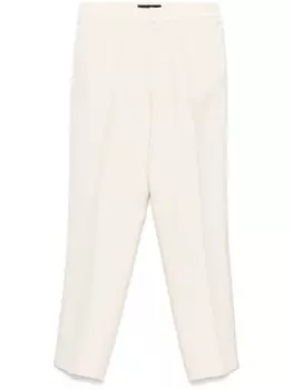 Брюки с атласной отделкой Fabiana Filippi, нейтральный цвет